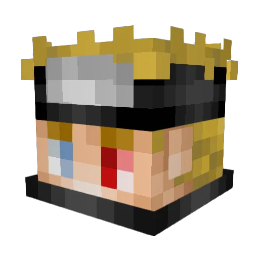 kastman999 Minecraft avatar head, 3D render