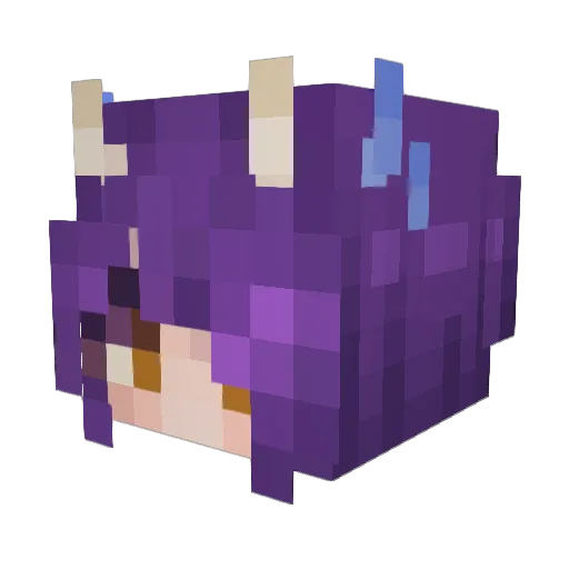 kasualcutie Minecraft avatar head, 3D render