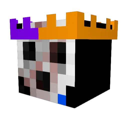 kaszulec Minecraft avatar head, 3D render