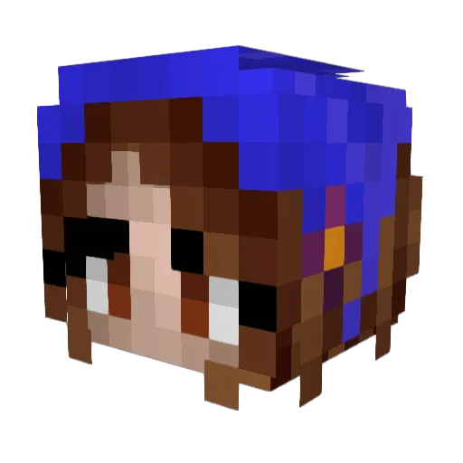 kat771 Minecraft avatar head, 3D render