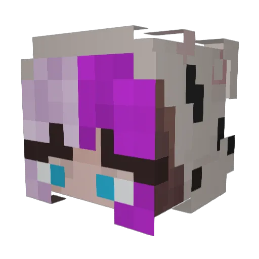 kat999 Minecraft avatar head, 3D render