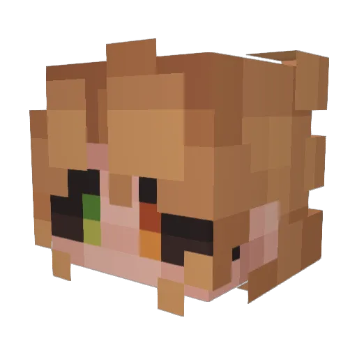 kat_kat06 Minecraft avatar head, 3D render