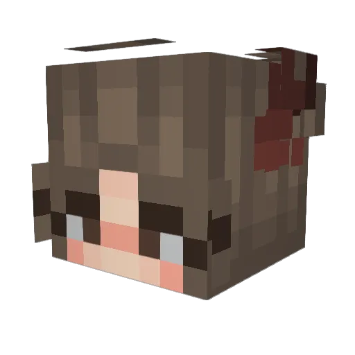 kata_er Minecraft avatar head, 3D render
