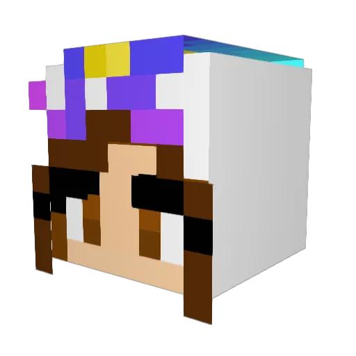 katacorn8 Minecraft avatar head, 3D render