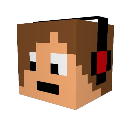 katana85uk Minecraft avatar head, 3D render