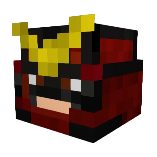 katana_sharp Minecraft avatar head, 3D render