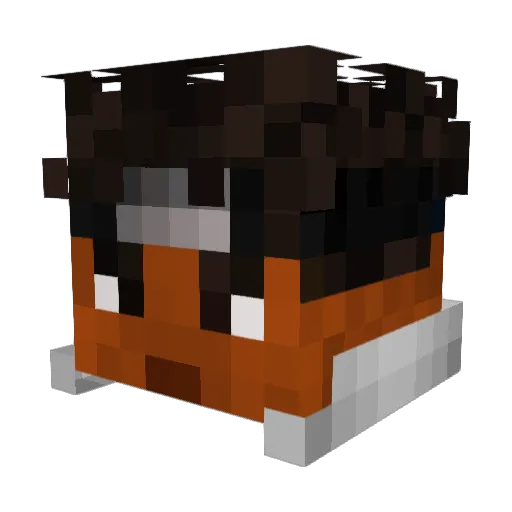 katanascar Minecraft avatar head, 3D render
