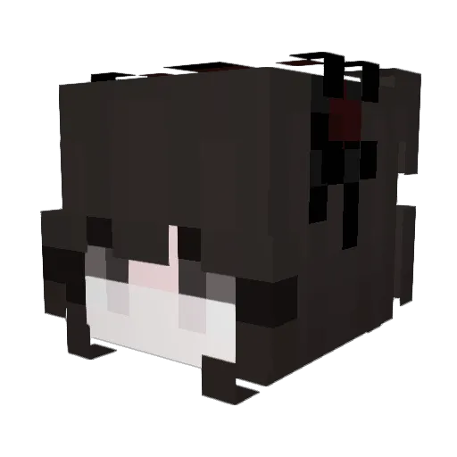 katanyaa Minecraft avatar head, 3D render