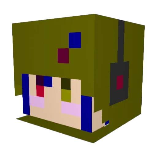 katari76 Minecraft avatar head, 3D render