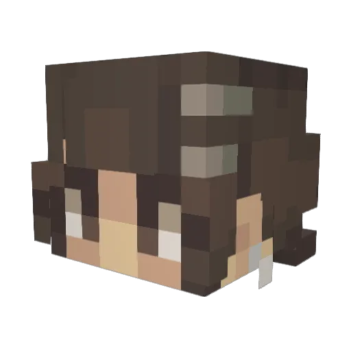 katashii_ Minecraft avatar head, 3D render
