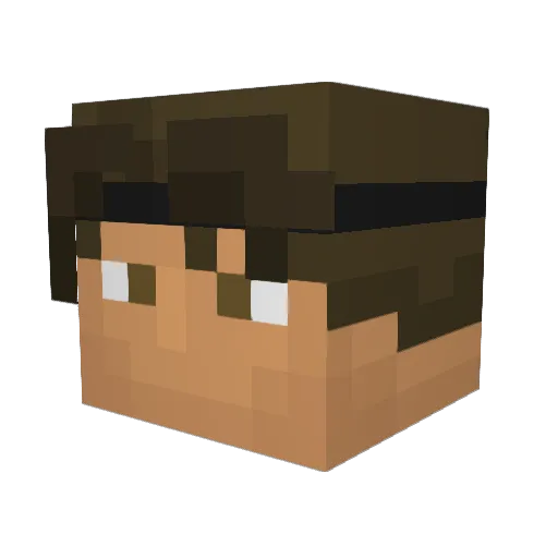 katastrof_ove Minecraft avatar head, 3D render