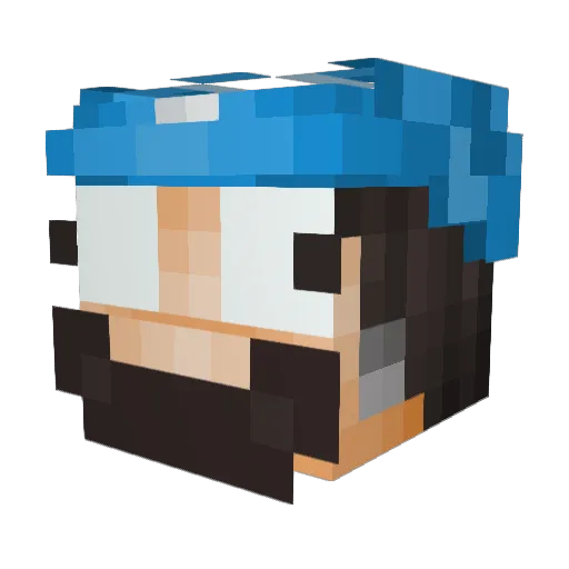 Minecraft-Avatar von katatoui: Kopf als 3D-Render