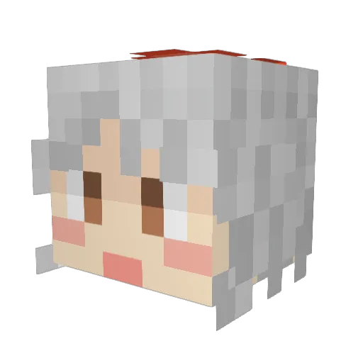 katayann Minecraft avatar head, 3D render