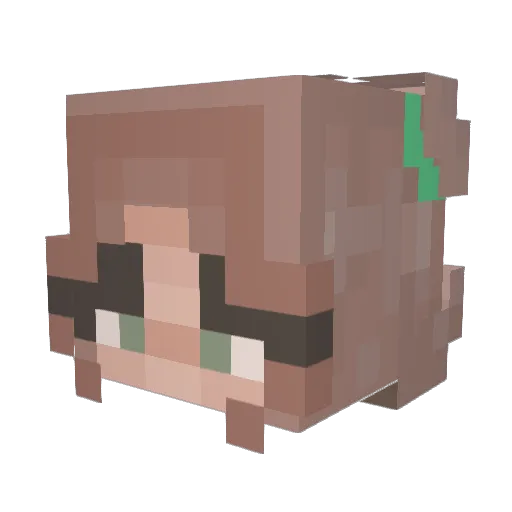 katbuzi Minecraft avatar head, 3D render