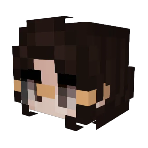 katch_ Minecraft avatar head, 3D render