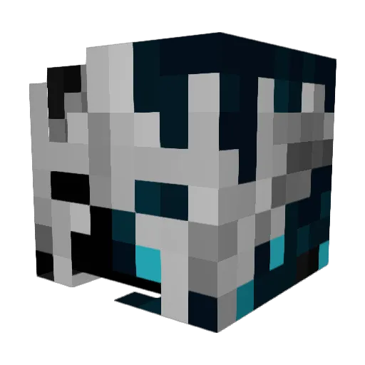 katdark Minecraft avatar head, 3D render