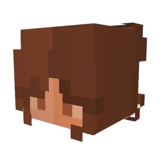 kate09876 Minecraft avatar head, 3D render