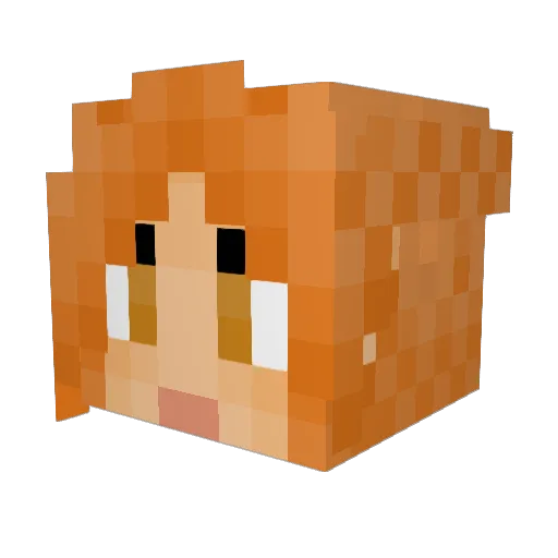 kate11229 Minecraft avatar head, 3D render
