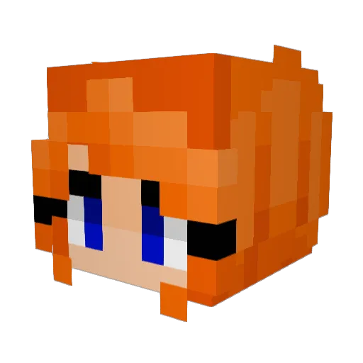 kate3900 Minecraft avatar head, 3D render