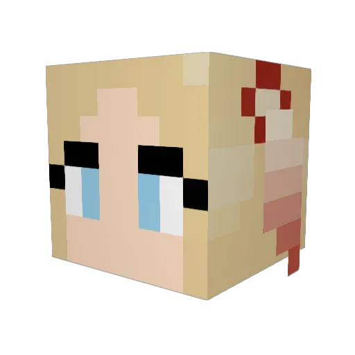 kate980 Minecraft avatar head, 3D render