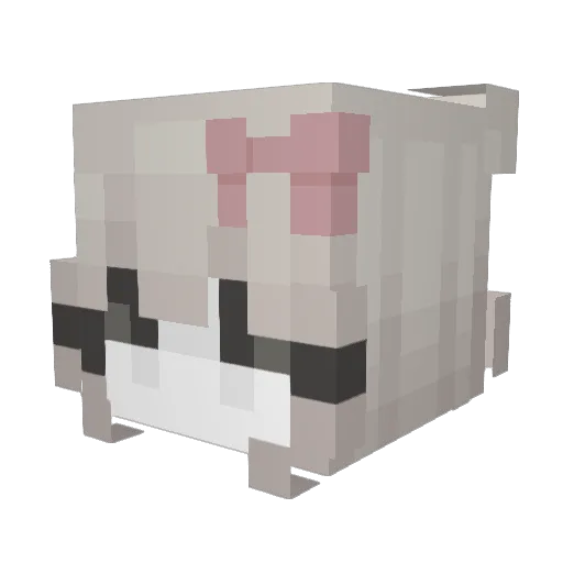 kate_ra Minecraft avatar head, 3D render