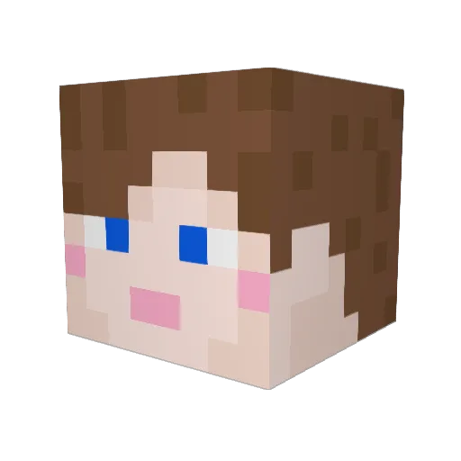 katealexandrite Minecraft avatar head, 3D render