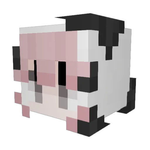 katebrod Minecraft avatar head, 3D render