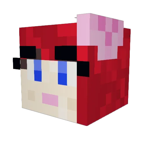 katedorian Minecraft avatar head, 3D render