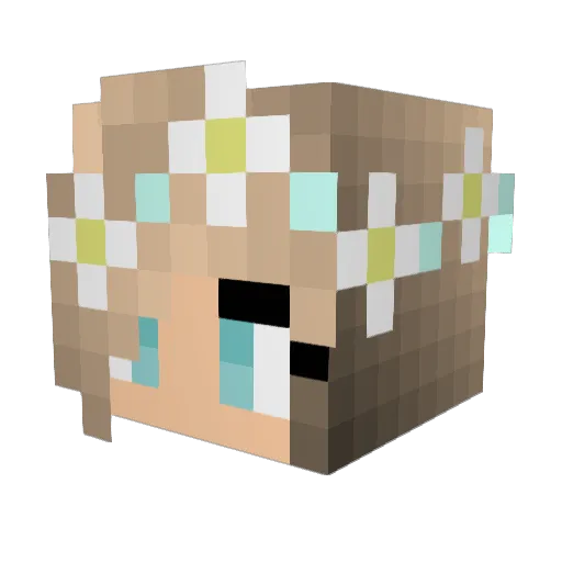 kateella2004 Minecraft avatar head, 3D render