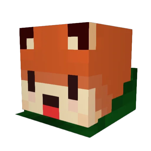katefallon555 Minecraft avatar head, 3D render