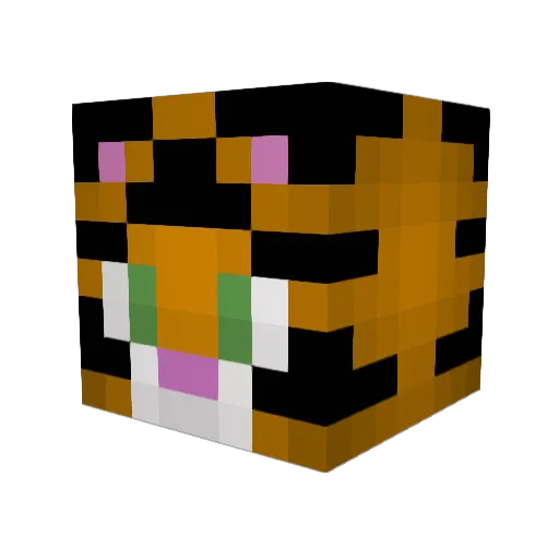 kateg13 Minecraft avatar head, 3D render