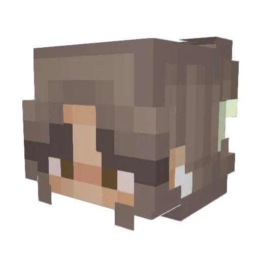 katelewis Minecraft avatar head, 3D render