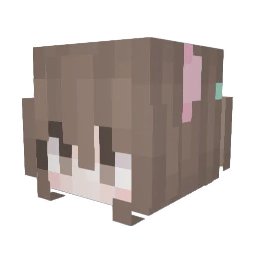 katelul Minecraft avatar head, 3D render