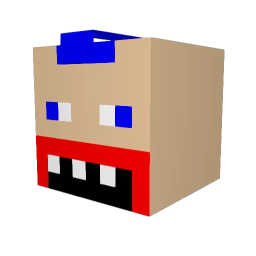 katelynnsexton Minecraft avatar head, 3D render