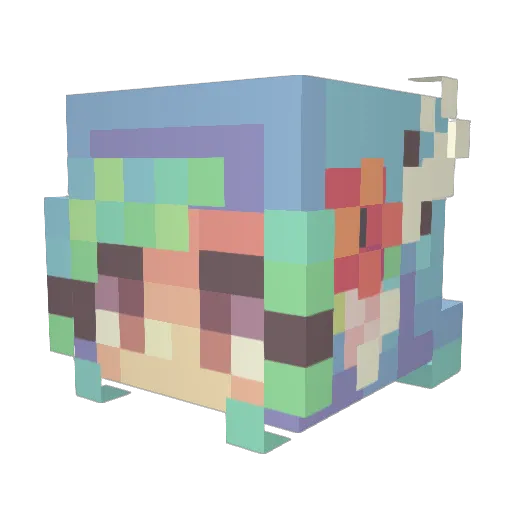 katepate11 Minecraft avatar head, 3D render