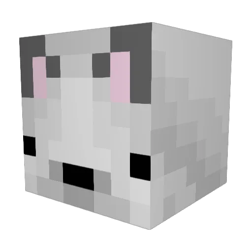 katepiler Minecraft avatar head, 3D render