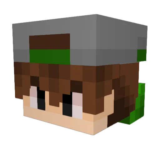 katerCR Minecraft avatar head, 3D render