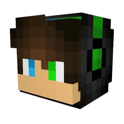 kateracme Minecraft avatar head, 3D render