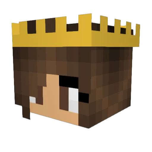 katerae Minecraft avatar head, 3D render