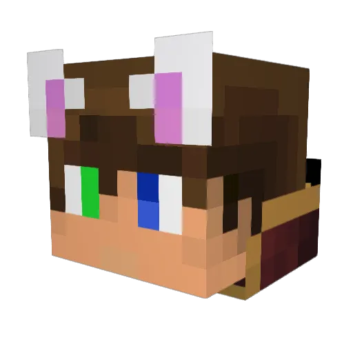 katermurphy Minecraft avatar head, 3D render