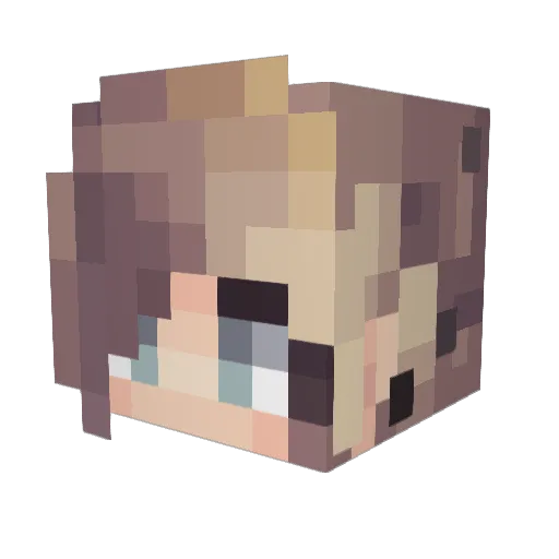 katestaines Minecraft avatar head, 3D render