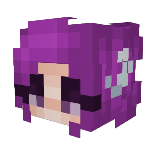 katfrej Minecraft avatar head, 3D render