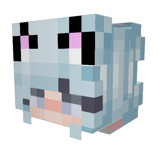 katgdye Minecraft avatar head, 3D render