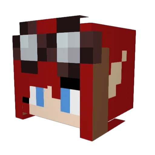 katgonegamer Minecraft avatar head, 3D render