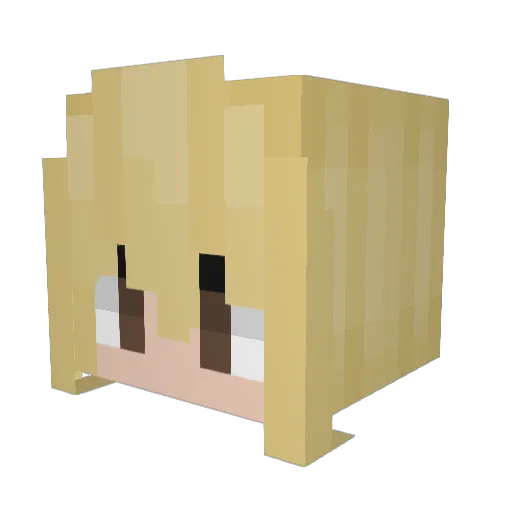 kath3xe Minecraft avatar head, 3D render