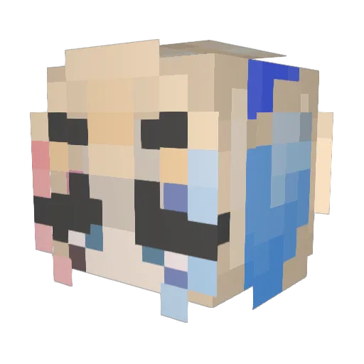 kathamaus91 Minecraft avatar head, 3D render