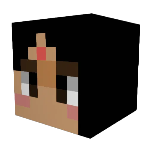 kathariella Minecraft avatar head, 3D render