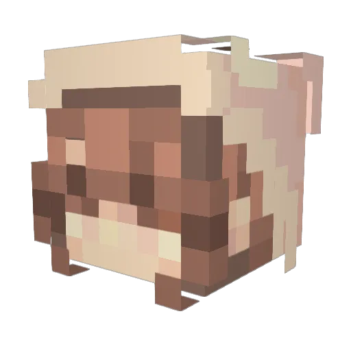 katherine12345 Minecraft avatar head, 3D render