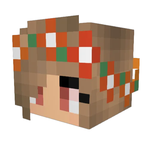 katherineS99 Minecraft avatar head, 3D render