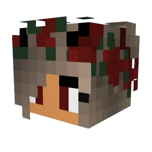 kathie54 Minecraft avatar head, 3D render